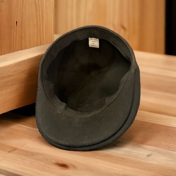 Wool flat cap black for excellent condition small/medium - Picture 4 of 11